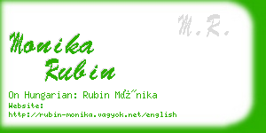 monika rubin business card